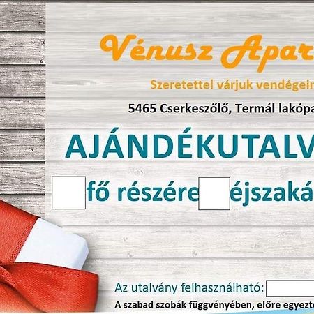 Venusz Apartman Cserkeszőlő Exterior foto
